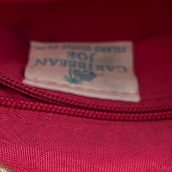 Caribbean Joe Flamingo Palm Print Crossbody Canvas Tropical Travel Bag - Picture 6 of 15